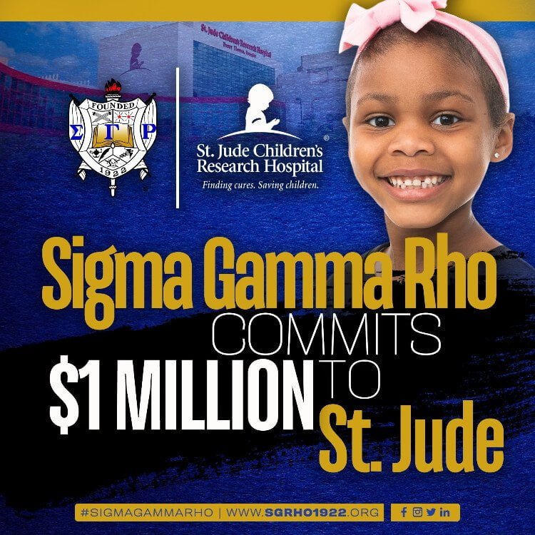 Sigma Gamma Rho Donates 1 Million to St. Jude Children’s Hospital
