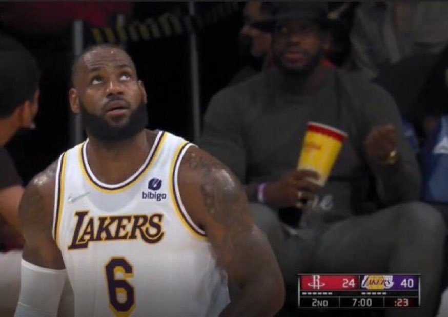LeBron James Look-A-Like Spotted at Lakers Game on Halloween