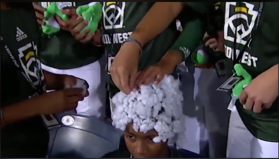 Shocking Video Shows Black Little League World Series Player’s Hair Being Covered With Cotton Balls By Teammates