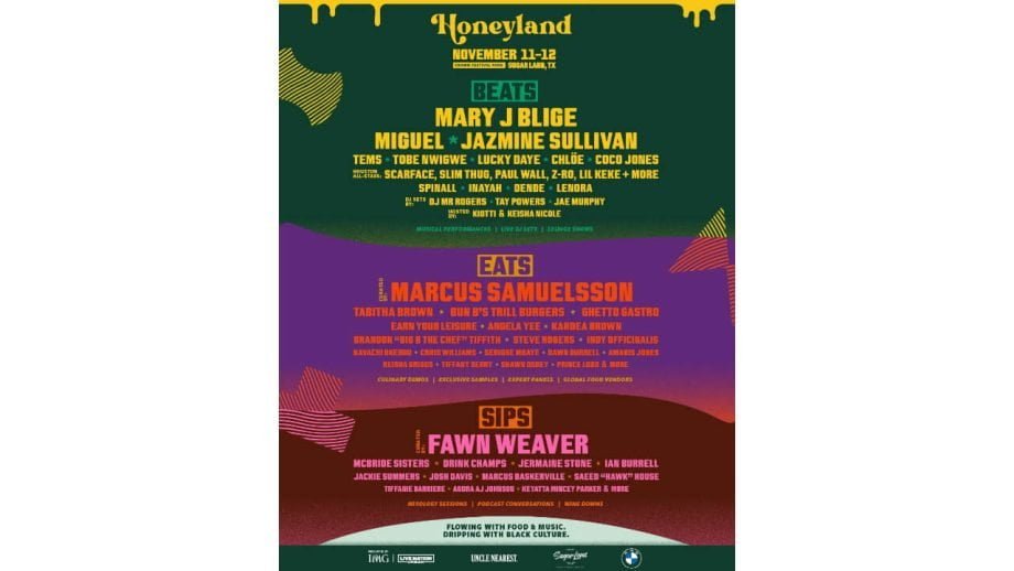 The Honeyland Festival to Debut in the Houston Area Bringing a Lineup of Artists, Culinary Talent and Tradition